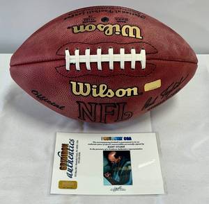 lot 2 image: Bart Starr Signed SuperbowI I and II MVP Football with Gridiron Authentics COA and Custom Case - Wilson Official NFL Ball -Green Bay Packers