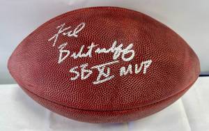 lot 10 image: Fred Biletnikoff Signed Super Bowl XI MVP Football with GTSM COA and Case - Wilson Official SB Ball - Oakland Raiders