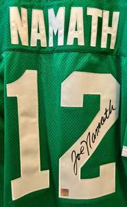 lot 7A image: Joe Namath Signed Jersey with COA - Size 46 - New York Jets Football Autograph