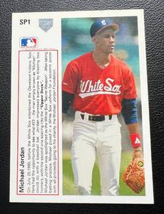 lot 30A image: Michael Jordan Baseball RC 1991 Upper Deck #SP1 Iconic Rookie Card