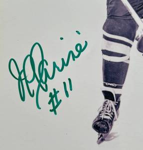 lot 40A image: JP Parise Signed 8x10 Photo - Minnesota North Stars Hockey Autograph