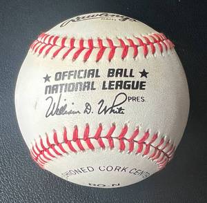 lot 12A image: Don Drysdale Signed Baseball - Rawlings Official MLB White Ball - Los Angeles Dodgers