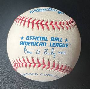 lot 19A image: Bert Blyleven Signed Baseball Rawlings Official Budig Ball Minnesota Twins Autograph