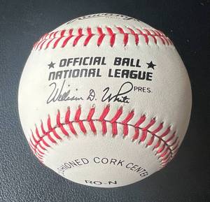 lot 26A image: Orlando Cepeda Signed Baseball with COA -Rawlings Official White Ball - Hall of Fame