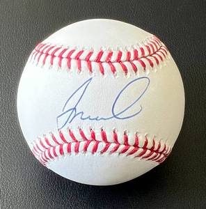 lot 46 image: Jose Miranda Signed OMLB Rawlings Manfred Baseball with Beckett COA