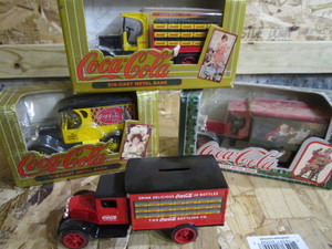 Coca Cola Die Cast Truck Banks