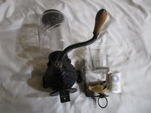 Antique Arcade Crystal Coffee Grinder