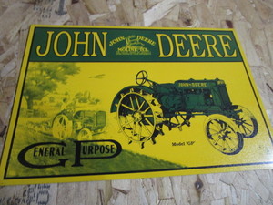 John Deere General Purpose Tractor Sign