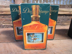 Beam Bourbon Bottles - Duck Stamps , 2nd Issue