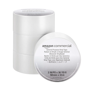 (4) New Rolls of Amazon Commercial General Purpose Vinyl Tape