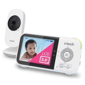 lot 19 image: VTech VM819 Baby Monitor, 2.8 Screen, Night Vision, 2-Way Audio, Temperature Sensor and Lullabies