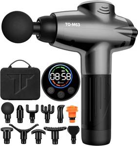 lot 67 image: Em26 Toloco 15 heads TOLOCO Massage Gun, Muscle Massage Gun Deep Tissue, Black