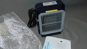 lot 157 image: Space Heater, Desk Heater with 600W, 45° Adjustable Angle, Tip-Over & Overheat Protection, Dual Heat Settings, Small Electric Heater for Indoor Office Use, Black