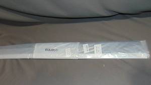 lot 183 image: 2 Pcs 3 x 39.3 Inch Door Brush PP Hair Aluminum Alloy Sweep Seal Sliding Door Brush Seal Strip Easy Mounting