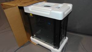 lot 198 image: GIM 4  ATX PC Case, Gaming Computer Case with Opening Tempered Glass Panel  Magnet Dust Filters, USB 3.0 IO Port, Gaming PC Case Without Fans