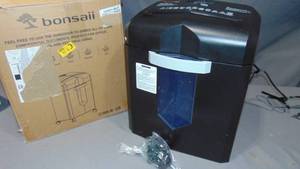 lot 220 image: Bonsaii 12-Sheet Micro Cut Shredders P-4 Security Level Paper Shredder for CD, Credit Card, Mails, Staple, Clip, with Jam-Proof System & 4.2 Gal Pullout Bin C266-B