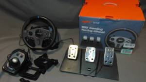 lot 234 image: PXN Racing Wheel - Steering Wheel V9 Driving Wheel 270° 900° Degree Vibration Gaming Steering Wheel with Shifter and Pedal for PS4,PC,PS3,Xbox Series XS, Xbox One(V9)