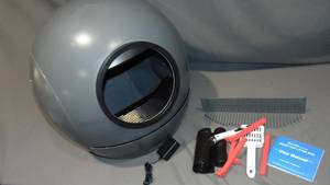 lot 249 image: ELS PET Self Cleaning Cat Litter Box, APP Control Automatic Cat Litter Box for Multiple Cats G