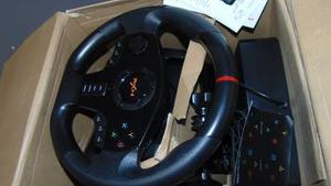lot 251 image: PXN V900 Steering Wheel Gaming - 270900° Sim Xbox Racing Wheel with Pedals Paddle Shifter Vibration Feedback Wheel for Xbox One, Xbox Series SX, PC, PS3, PS4, Switch, Android TV