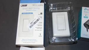 lot 256 image: Mixed Kasa Outdoor Smart Dimmer Plug IP64 And Smart Dimmer
