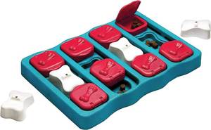 lot 76 image: Outward Hound  Dog Brick   Interactive Treat Puzzle Dog Enrichment  Wigzi Dual Doggie Retractable Leash