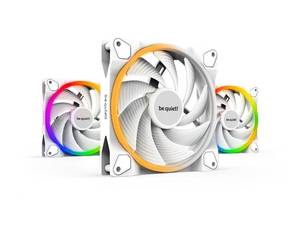 lot 79 image: Be Quiet LIGHT WINGS WHITE 140mm PWM HIGH-SPEED TRIPLE PACK