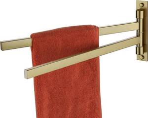 lot 81 image: KOKOSIRI Hand Towel Bar Swing Out Towel Holder Swivel Bathroom Rack for Bath Kitchen Wall Mount Towel Rails Gold Stainless Steel B5007BG-A2