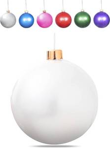 lot 95 image: 2 Pack Lot 25 Inch Inflatable Christmas Ornament
