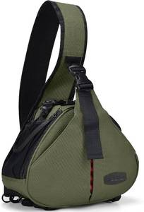 lot 108 image: CADeN Camera Bag Sling Backpack Camera Case Waterproof with Rain Cover Tripod Holder, Compatible for DSLRSLR Mirrorless Cameras (Canon Nikon Sony Pentax) and Accessories Green
