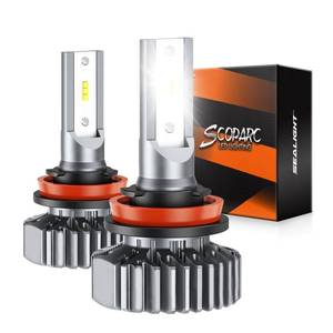 lot 122 image: SEALIGHT S1 H11H9H8 LED Bulbs High Low Beam Headlight Super Bright Cool White