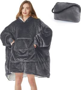 lot 139 image: Homemate Packable Wearable Blanket Hoodie for Adults, Hooded Oversized Sweatshirt Hoodie Blankets