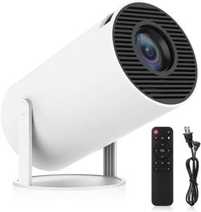 lot 145 image: Limimart Projector with Remote 40 - 130 Smart Portable Projector for Indoor and Outdoor Home Theater, Big Screen Experience