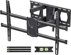 lot 146 image: USX MOUNT Full Motion Wall Mount for 42-82 TVs, Swivel and Tilt Bracket with Articulating 6 Arms, Max VESA 600x400mm, 120 lbs, 16 Wood Studs with Drilling Template