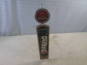 (FS) Uinta Brewing Imperial Black IPA Dubhe Brewed with Hemp Beer Tap Handle - 12 14