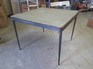 (BS) Vintage Card Table 35 x 35 x 27 12 High