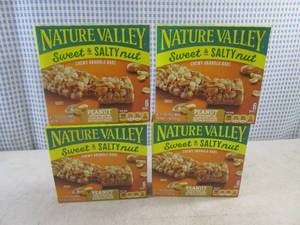 (B-2) 4 Boxes Nature Valley Peanut Chewy Granola Bars Best by Jan 2024