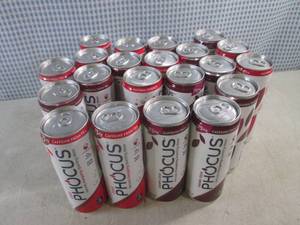 (B-2) 21 Cans Phocus Naturally Energizing Sparkling Water Mix of Cola and Cherry Cola Flavors 11.5oz Cans Past Date