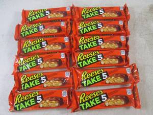 (B-1) 12 Reeses Take 5 Candy Bars Past Date