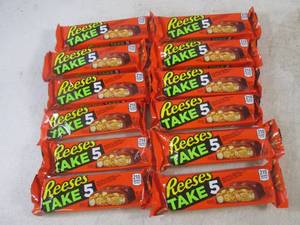 (B-1) 12 Reeses Take 5 Candy Bars Past Date