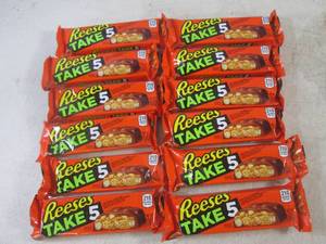 (B-1) 12 Reeses Take 5 Candy Bars Past Date