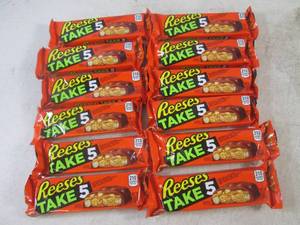 (B-1) 12 Reeses Take 5 Candy Bars Past Date