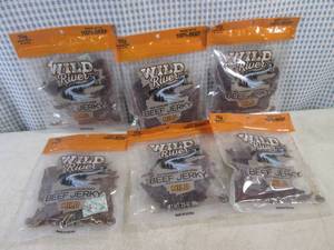 (B-3) 6 Bags Wild River Mild Beef Jerky 3.5oz Bags Past Date
