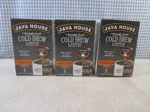 (B-1) 3 Boxes Java House Cold Brew Coffee Pods Past Date