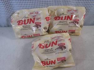 (C-2) 3 Bags Bite Size Bun Maple Vanilla Candy Best by Feb 2024
