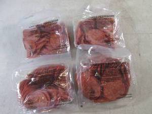 (B-2) 2 Pounds of Uncured Hard Salami Slices 4- 12 Pound Packs No Need To Refrigerate Until Opened