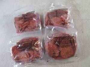 (B-2) 2 Pounds of Uncured Hard Salami Slices 4- 12 Pound Packs No Need To Refrigerate Until Opened