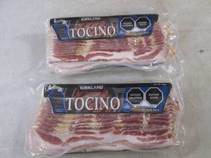 (FRZ) 2 Pounds Frozen Bacon Kirkland Signature Original  2 - 1 Pound Packs&nbspBest&nbspBy 04122023