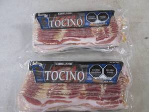 (FRZ) 2 Pounds Frozen Bacon Kirkland Signature Original  2 - 1 Pound Packs&nbspBest&nbspBy 04122023