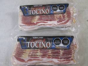 (FRZ) 2 Pounds Frozen Bacon Kirkland Signature Original  2 - 1 Pound Packs&nbspBest&nbspBy 04122023