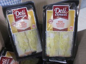 (FRZ) Case of 10 Frozen Egg Salad Sandwiches Deli Express Good 30-Days After Refrigerated